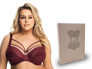 Gorsenia miękki biustonosz K592 Manila, Bordo, 70G