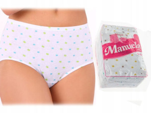 LAMA figi MANUELA - kwiatki bawełna - 6-pak - XL