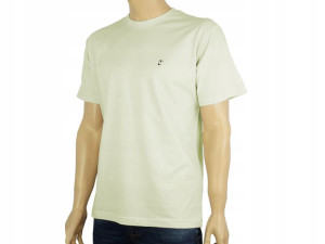 Koszulka bawełniana T-shirt Neti jasnooliwkowa L