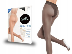 Gatta cienkie rajstopy Happy Feet 20 den nero XS/S