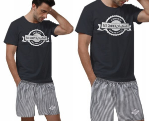 Piżama męska Lee Cooper 31865 WHITE bawełna , L