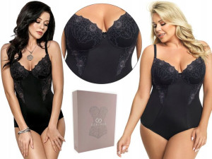Modelujące CZARNE body GORSENIA G184 LIVIA, 95C