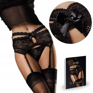 Fiore Tonight Komplet Pas do Pończoch Stringi S/M