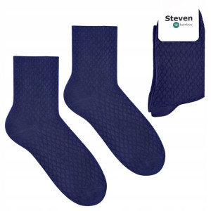Steven 125 Skarpety Damskie Bambusowe Granat 38-40