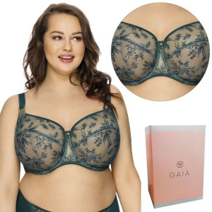 Miękki biustonosz GAIA 1031 JUSTINE, zielony, 75L