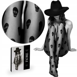 Fiore Rajstopy Agent Skully 20 den Czaszki 3-M