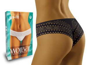 Wolbar Eco-Fo Bawełniane Szorty- Stringi Czarne S