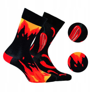 WOLA FUNKY skarpety wzorowane CHILI 35-38