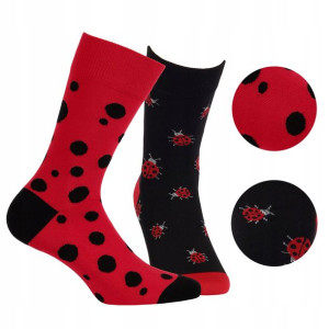 WOLA FUNKY, skarpety wzorowane BIEDRONKI 43-46