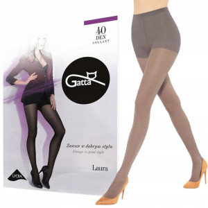 Rajstopy Gatta Laura 40 den lycra Grafit 3-M