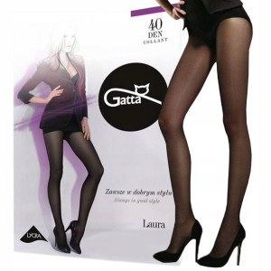 Rajstopy Gatta Laura 40 den lycra Nero 2-S