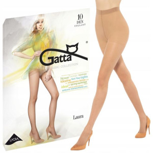 Rajstopy Gatta Laura 10 den lycra Golden 2-S