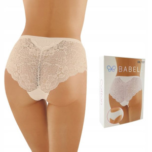 Babell 117 Figi damskie Bawełniane Beżowy XL