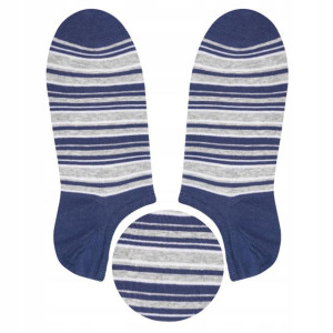 Steven 021 Stopki Męskie Paski Jeans i szary 44-46