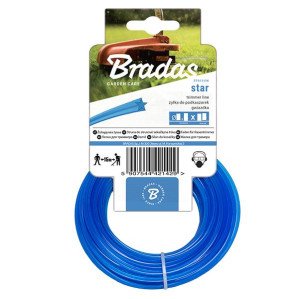 BRADAS Żyłka TRIMMER gwiazda karta 2,7mm x 100m