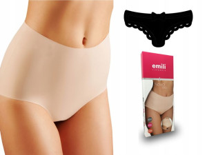 EMILI Novia Figi Wyszczuplające Bawełna czarny 2XL