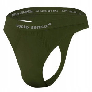 Sesto Senso stringi męskie bezszwowe khaki S/M