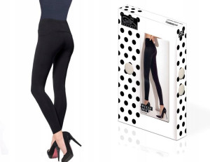 Gatta leginsy Weedy Hot, mikrofibra, czarne, L