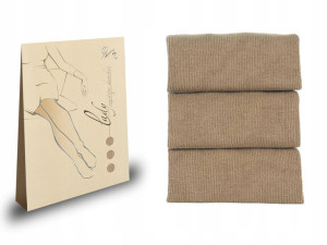 Bawełniane rajstopy WOLA Lady, Beige 81,158/164 S