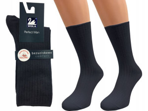 Wola skarpetki Comfort bawełna graphite G86, 42-44