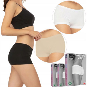 Majtki bawełna GATTA Seamless SHORT, 3-PAK, M