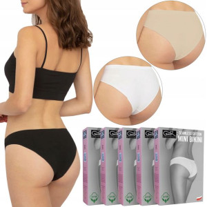 Seamless Cotton Mini Bikini Gatta, 5-PAK, S