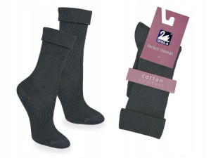 Skarpety WOLA COMFORT Bawełna Graphite G86, 39-41