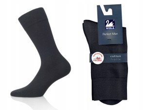 Wola ciepłe skarpetki Frotte, graphite G86, 45-47