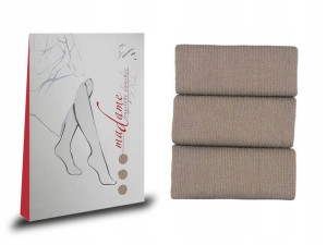Bawełniane rajstopy Wola Madame, beige 84, XXL/L