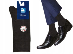 Wola skarpetki garniturowe Elegant brown M9A 45-47