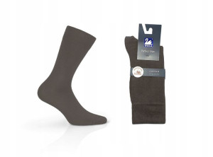 Skarpety WOLA PERFECT MAN bawełna titan G60, 42/44