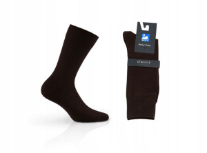 Skarpety WOLA PERFECT MAN bawełna brown M9A, 39/41