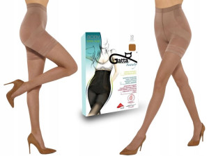 Gatta rajstopy Body Total Slim 10 den golden, 2-S