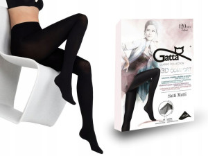Gatta rajstopy Satti Matti, 120 den lycra nero 2-S