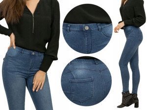 Gatta Leginsy Margherita, jak spodnie, jeans, L