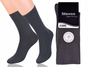 Steven 107 Skarpety Bezucisk. Elegant Grafit 45-47