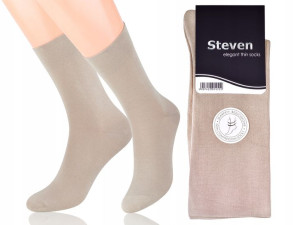 Steven 107 Skarpety Bezucisk. Elegant Beżowy 45-47