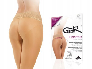 Gatta rajstopy bezszwowe Discrete, golden, 3-M
