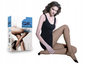 Gatta rajstopy półmatowe Julia, 15 den, beige, 3-M