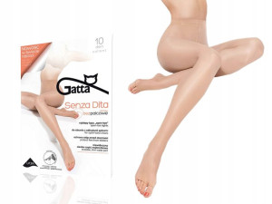Gatta rajstopy Senza Dita, 10 den, lycra, dune 2-S