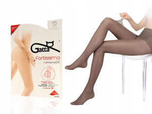 Gatta rajstopy Fortissima, 15 den, lycra, nero 3-M