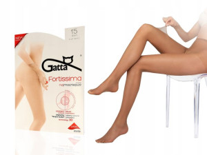 Gatta rajstopy Fortissima, 15 den, lycra beige 2-S