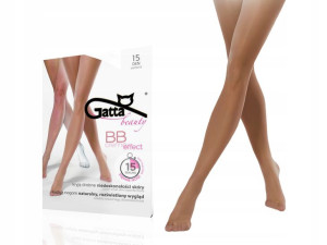 Gatta rajstopy BB Creme Effect, 15 den, golden 4-L