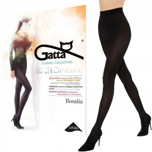 Grube rajstopy Gatta Rosalia 40 den, nero, 4-L