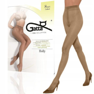 Gatta rajstopy matowe Holly, 8 den, beige, 2-S