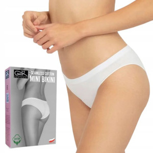 Gatta Seamless Cotton Mini Bikini, biały, M