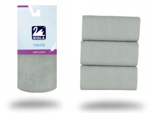 Rajstopy Wola Soft Cotton, grey G18, 80-86