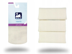 Rajstopy Wola Soft Cotton, off white B05, 80-86