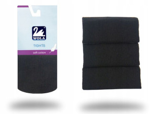 Rajstopy Wola Soft Cotton, black G95, 92-98