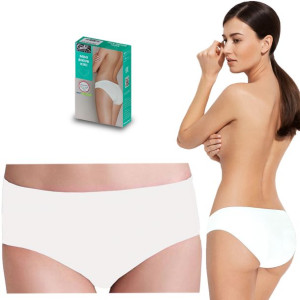 Figi Gatta Kiki Mini Bikini bezszwowe, białe, L